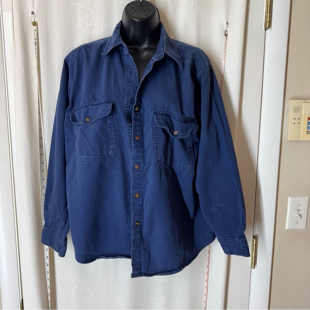 Vintage Erika Blue Flannel Button Down